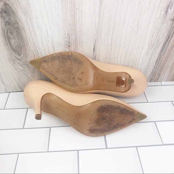Celine Paris tan leather heels size 36 - Picture 3 of 9